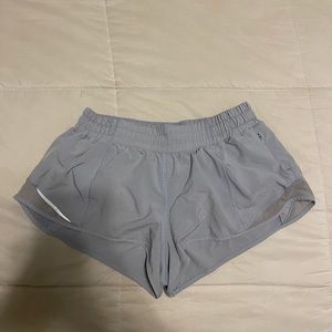 light blue lululemon hotty hot shorts